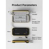 Hagibis Carrying Case for Switch 2, PU Leather Portable Travel
