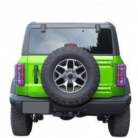 POETRYXIAO Tail Light Cover Guard for 2021-2023 Ford Bronco(Not Fits Bronco Sport),Rear Light Lamps Guards for Bronco Accessories (Blue)