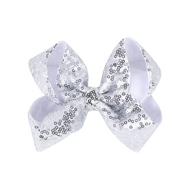 Xansema 5 Inches Sequins Large Bows Alligator Hair Clip Hair Barrettes Accessories for Women Teens Girls Kids