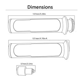 XLYJ Motorcycle Brake Clutch Lever for Kawasaki ZG1000 Concours ZG 1992-2006 1993 1994 1995 1996 Motorcycle Brake Clutch Levers Handlebar Handle Hand Grips Cap (Color : A)
