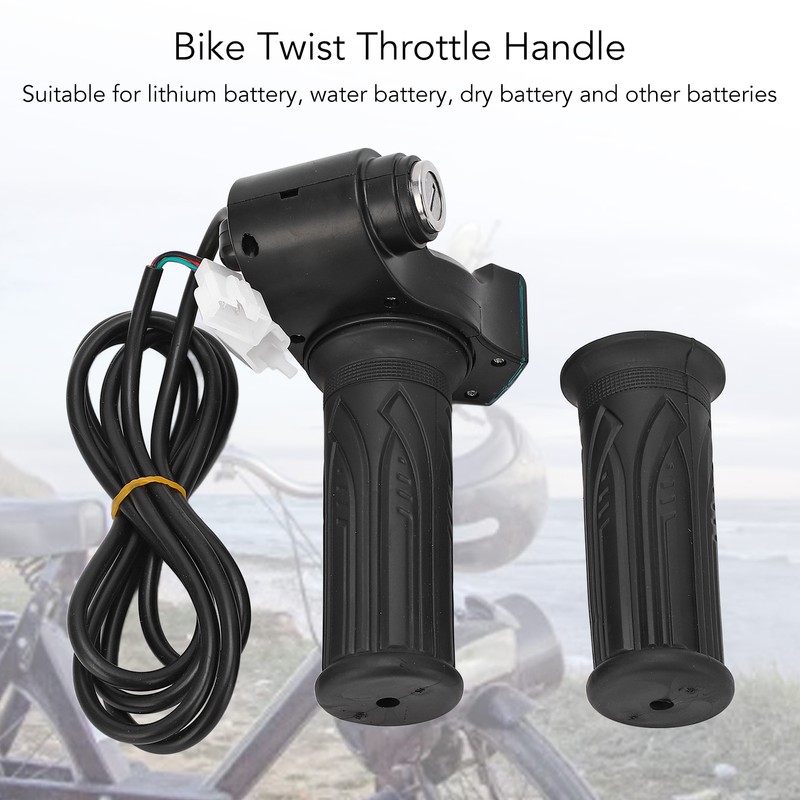 48V 1000W Brushed Motor Controller with Twist Throttle Handle Keys