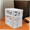 Levemolo Storage Organizer for Office Transparent Desk Organizer Box Compact