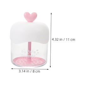 2pcs Foam Frother Facial Face Face Wash Bubble Machine Skin Care Bottles Facial Skin Cleansing Care Tool Liquid Soap Maker Facial Cleansing Tool Plastic Pink ORFOFE