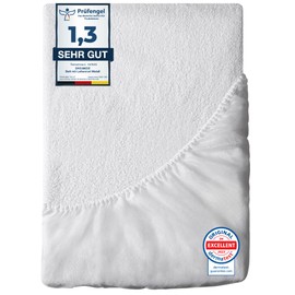 Dreamzie Mattress Protector, 140 x 200 cm, Waterproof, Oeko-Tex, Made in the EU, Breathable, Anti-Allergy and Anti-Dust Mites, Moisture Protection
