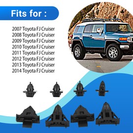 8pcs Front Fender Moulding Clip Upper Panel Retainer Kit Fits for Toyota FJ Cruiser 61118-35010 61991-35010 61992-35010