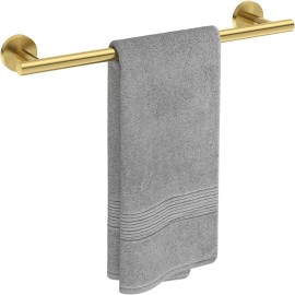 USHOWER 18 Inch Towel Bar Bathroom Towel Rack Wall Mounted, SUS304, Brushed Gold