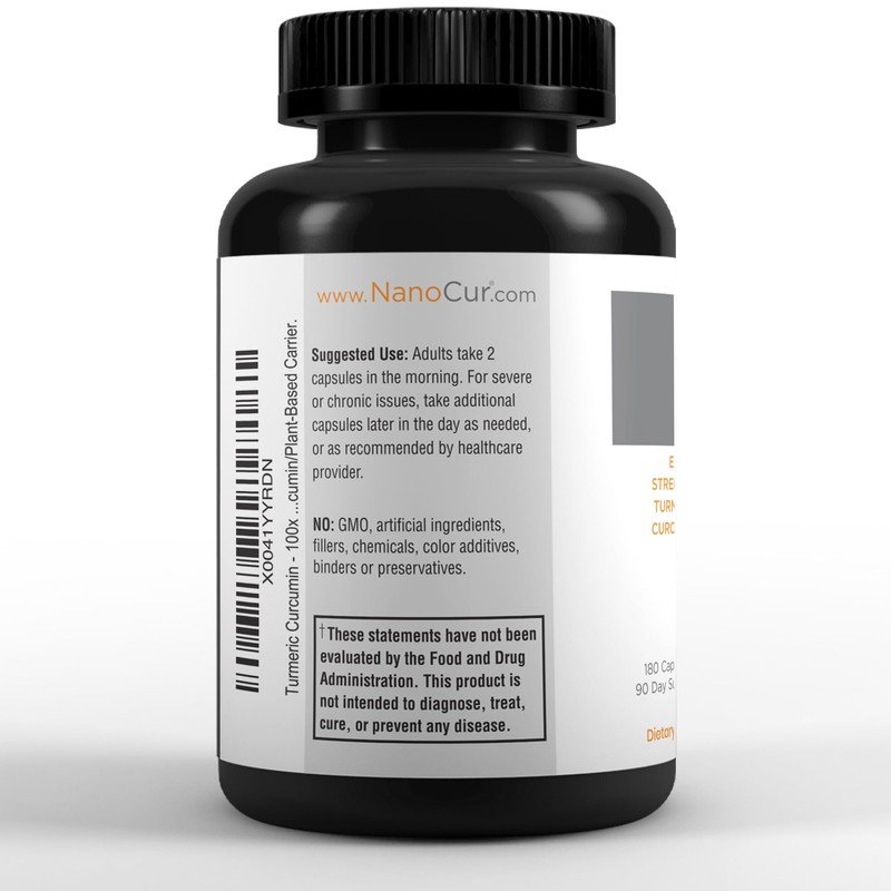 Nanocur Turmeric Curcumin - 100x More Active Than Turmeric, 170%