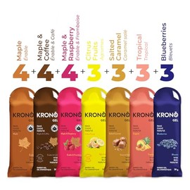 Kronobar Krono Nutrition Energy Gels - Made with Natural Ingredients - Vegan - Gluten Free - 24 count (Variety Pack)