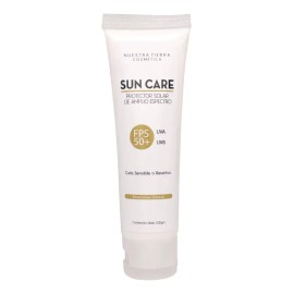 Protector Solar En Gel Piel Sensible Fps 50+ Con Suero Facial De Vitamina C de 5ml
