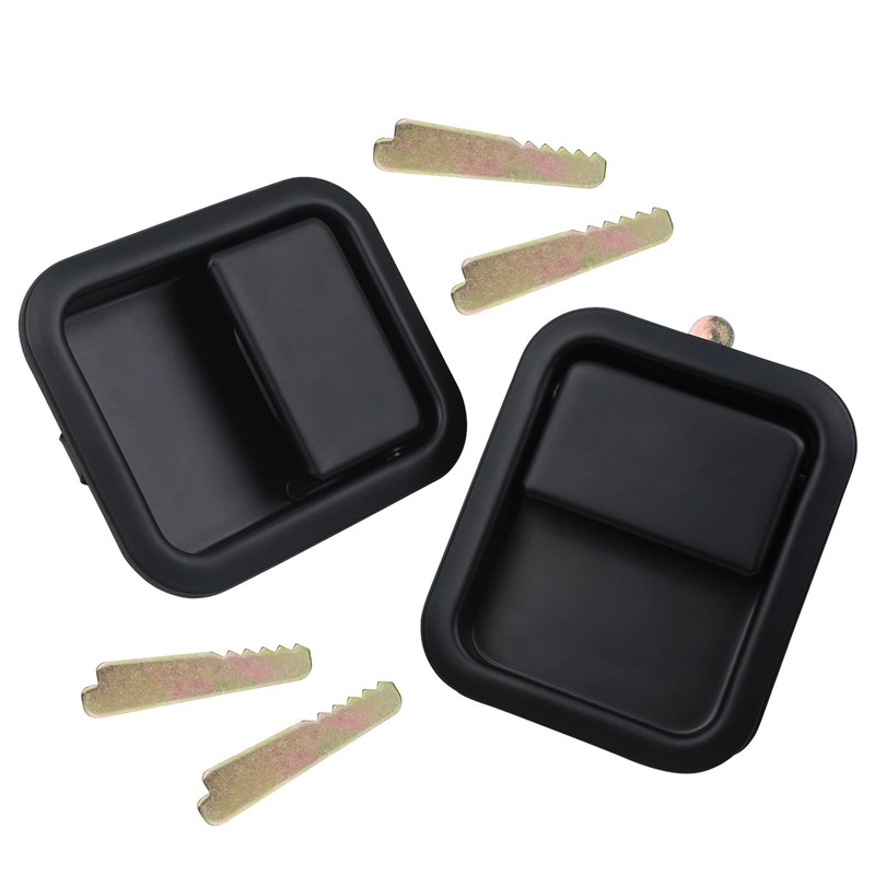 APPERFiT Exterior Door Handles w/Keepers Compatible with Jeep Wrangler YJ