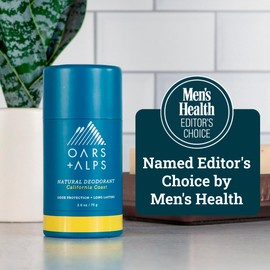 Oars + Alps Oars + Alps Aluminum Free Deodorant for Men and Women, Easter Basket Stuffer, Dermatologist Tested and Made with Clean Ingredients, Vegan, California Coast, 1 Pack, 2.6 Oz