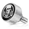 AMAZICHA Stainless Seat Bolt Fender Rear Seat Screw Skull Pattern