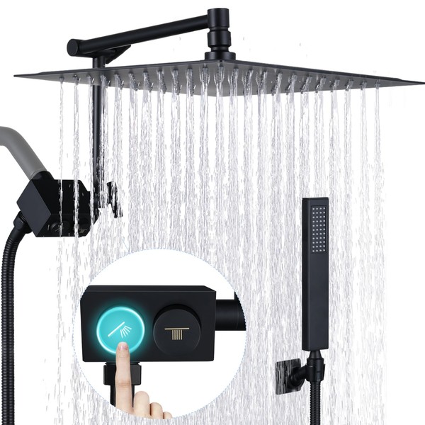 All Metal Shower Heads with Handheld Spray Combo, JFJIARUI 12
