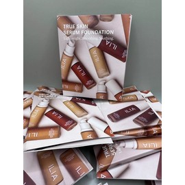 100*TRUE SKIN SERUM FOUNDATION LIGHTWEIGHT SMOOTHING SOOTHING SAMPLE 6 COLOR