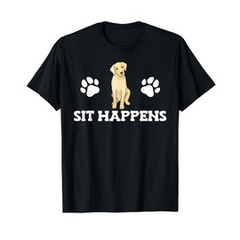 Funny Sit Happens Labrador Retriever T-Shirt