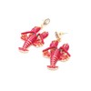 CYV Boho Lobster Crawfish Animal Statement Dangle Stud Earrings for