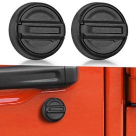 CALBEAU Keyhole Covers for 2018-2024 Jeep Wrangler JL and Gladiator JT Front Door, Magnetic Keyhole Protection Accessories for Door Lock Covers
