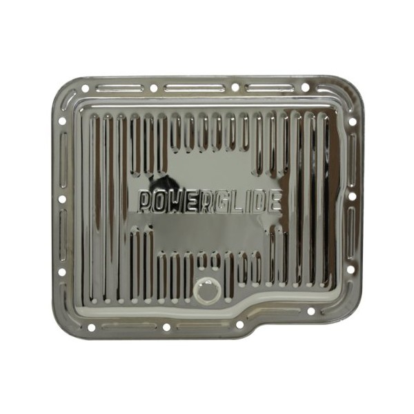 Compatible/Replacement for Chevy/GM Powerglide Steel Transmission Pan - Chrome