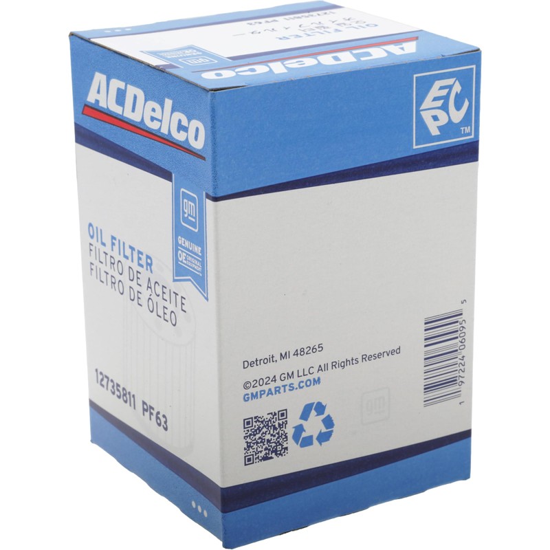 ACDelco GM Original Equipment PF63 (12735811) Engine Oil Filter