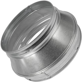 Vent Systems 10" Inch to 8" Inch Duct Reducer Adapter Connector Fitting Pipe Increaser Reducer Cone for HVAC Ventilation Systems, Exhausts and Grow Tents. (Galvanized Steel, 250 to 200 mm)