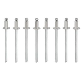 8pcs Silver Stainless Steel Rosette Rivets VIN Door Tags Compatible with Chrysler GM Ford AMC Cars