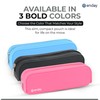 Enday Black Silicon Pencil Case, Silicon Pencil Pouch Aesthetic, Portable