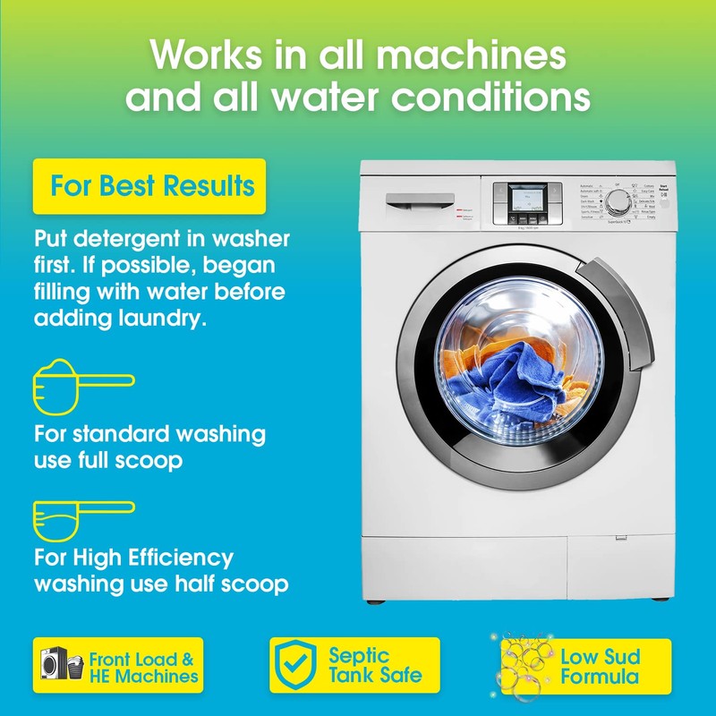 - HE Natural Laundry Detergent Clear and Free of Fillers
