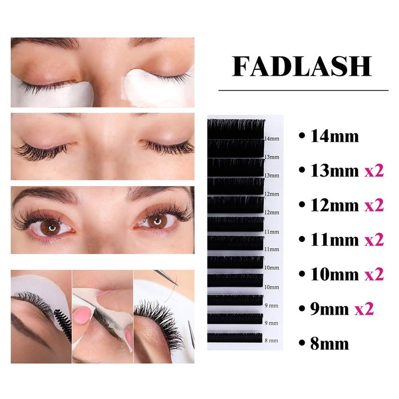 Silk Eyelashes, Single Eyelashes C Curl, Silk Lashes Thickness 0.07
