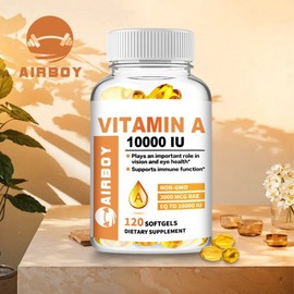 Vitamin A capsules 10 000IU support healthy vision immune system healthy growth and reproduction.120 capsules, 2 units, 120 tablets / 비타민 A 캡슐 10 000IU는 건강한 시력 면역 체계 건강한 성장 및 생식을 지원합니다. 120캡슐, 2개, 120정