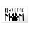 CafePress Rescue Dog Mom Rectangle Bumper Sticker Car Decal