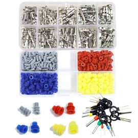 XINTAIHELE 600PCS 1.8/2.2/2.8mm Car Electrical Terminal Connectors Automotive Wire Pin Removal Kit Non Insulated Male Male Female Crimp Multi Specification Selection