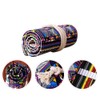 Roll-Up Canvas Pencil Wrap, Colouring Pencil Roll Bag Holder Storage
