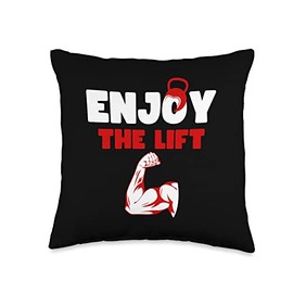 Funny I Love Tren Enjoy Funny Bodybuilder Workout Quote, Cool Lifting Throw Pillow, 16x16, Multicolor
