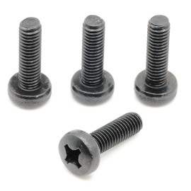 KIA Stainless Screws for KIA Telluride License Plates (Set of 4, Black, Rear)