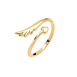 Elli Women's 925 Silver Filigree Wings Design Adjustable Ring