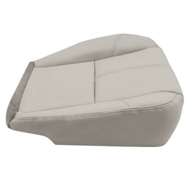 NLQR Driver Side or Passenger Side Bottom Seat Cover Leather Gray Fit for Chevy Silverado Tahoe Suburban Avalanche Sierra Yukon 1500 2500 3500 2007 2008 2009 2010 2011 2012 2013 2014