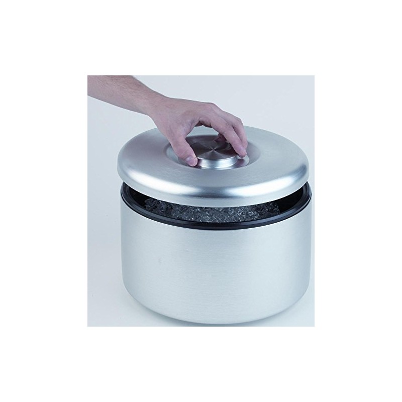 APS Eisbox - Aluminium Eisbehälter mit herausnehmbarem Innenbehälter für 150