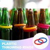 PATIKIL 2" Plastic Ring-Toss Rings for Bottles, 60 Pack Carnival