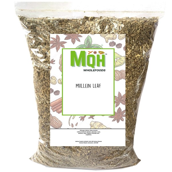 MQH Wholefoods™ Mullein Leaf Herbal Tea Dried Cut Leaves Grade