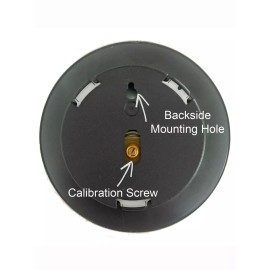 Hokco Precision Barometer 3.25 inch Diameter Round Grey Dial with Chrome Bezel