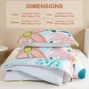 Boho Floral Queen Comforter Set - 3 Piece Summer Tropical