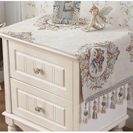 Utobanh Simple Bedside Table Dust Cover Cover Cloth Towel Cushion Fabric Modern Universal Bedroom Cabinet Tablecloth Cushion Cloth