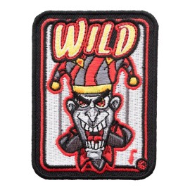 PatchStop - World's Largest Patch Store Wild Deranged Joker Playing Card Patch, Gambling Patches