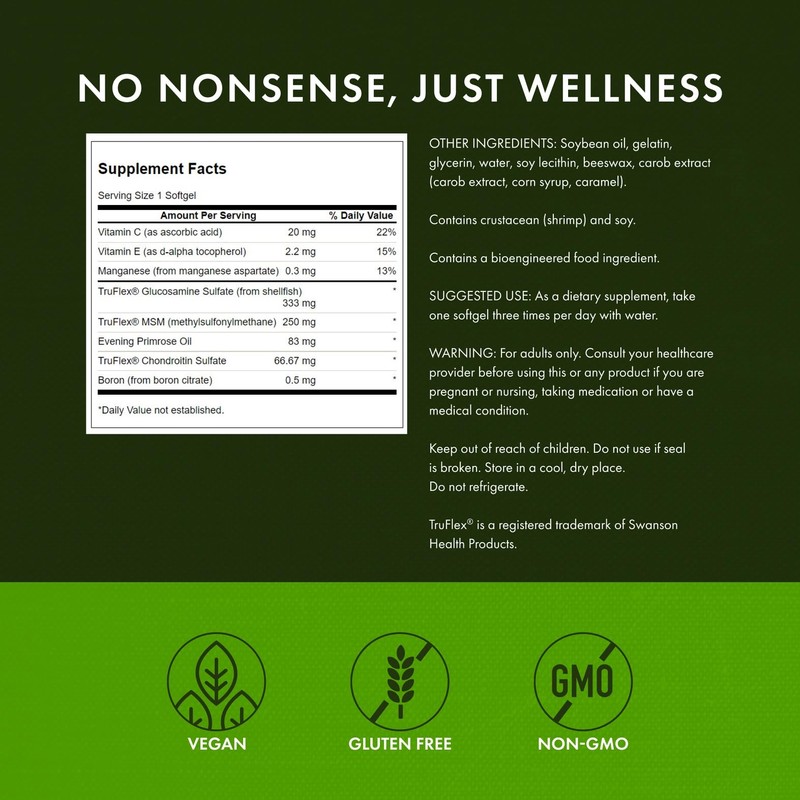 Swanson Joint Care - Featuring Truflex 120 Sgels