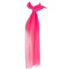 Hat To Socks Chiffon Scarf Sheer Wrap for Women (Fuchsia)