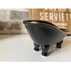 MAISONICA Black Gold Soap Dish Holder Ceramic Bathroom Decor Accessory