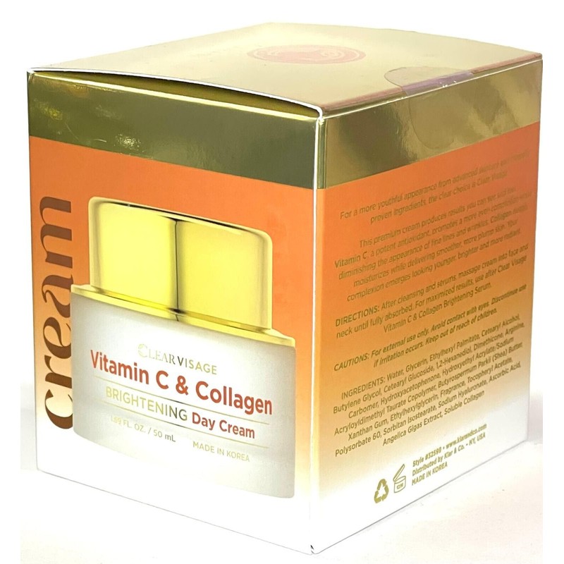 Clear Visage Vitamin C & Collagen Brightening Day Cream 1.69
