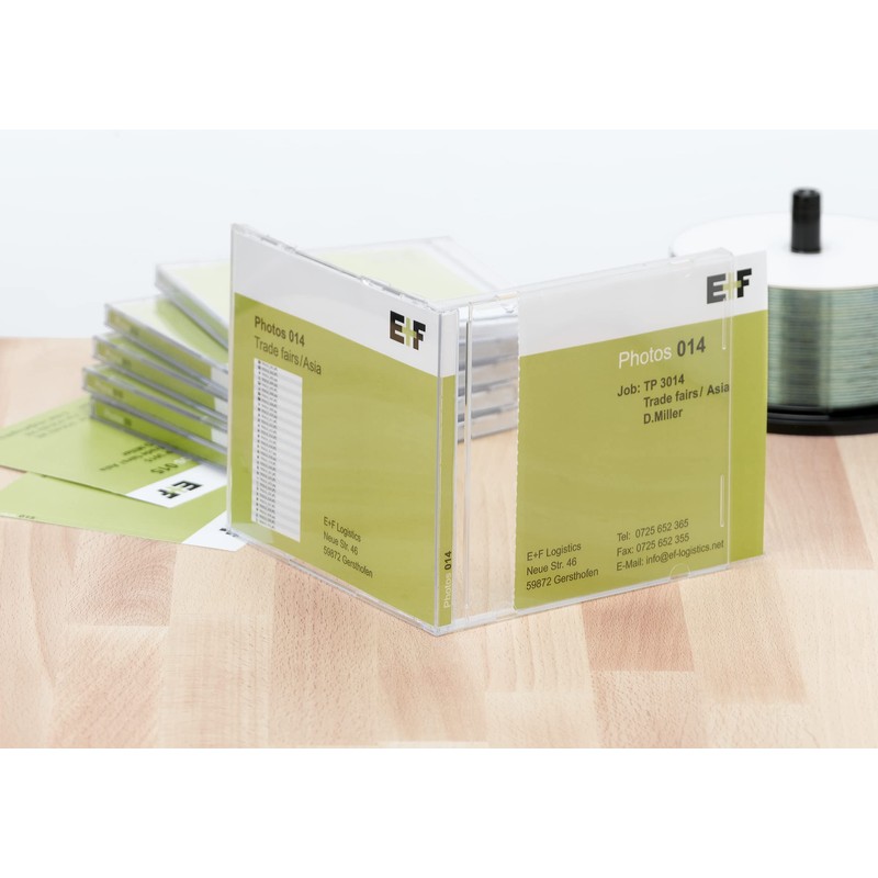 HERMA CD Case Inserts For Jewel Cases, 1 Insert Per