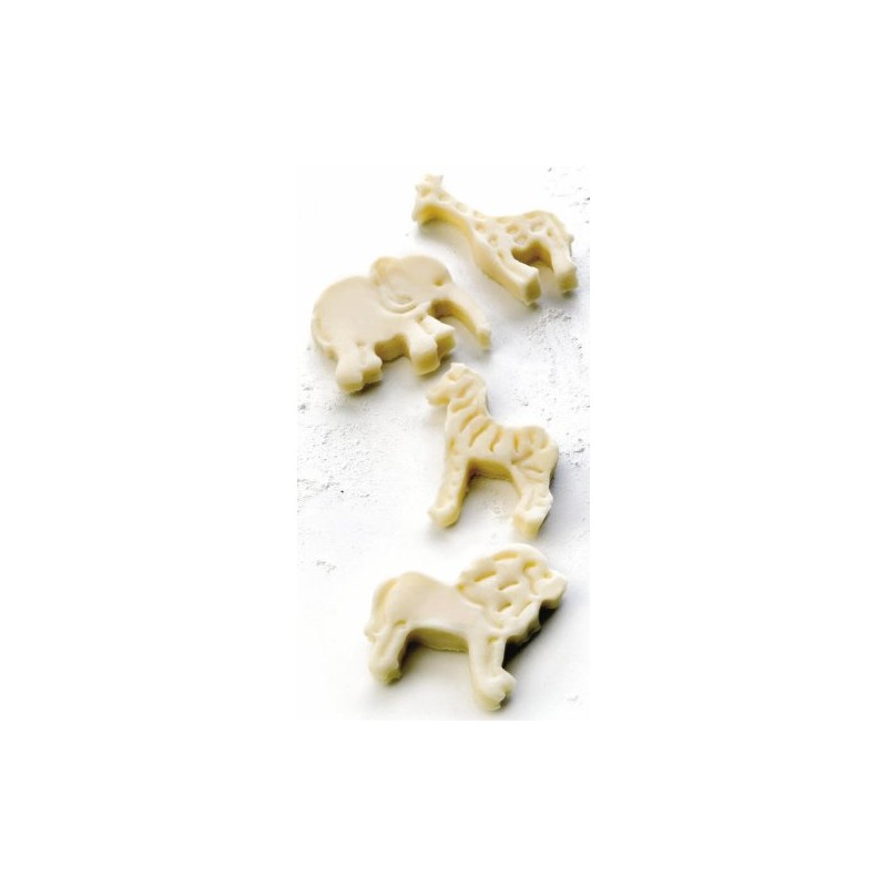 IBILI 734700 - Set 4 cortapastas con expulsor Safari