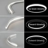 KSDLMPA 10 Pack 3.3Ft/1M Plaster-in Bendable Aluminum Profile LED Light